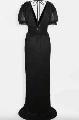 Rebecca Vallance The Luna Shortsleeve Gown Black Size 8 for rent on The Volte - image 3