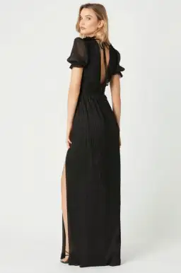 Rebecca Vallance The Luna Shortsleeve Gown Black Size 8 for rent on The Volte - image 2