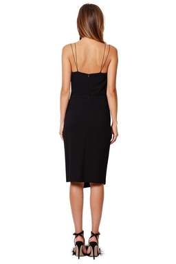 Bec and Bridge plunging neckline midi dress 