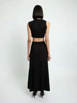 Christopher Esber Moodstone Crop Tank and Skirt Set Black Size 6 for rent on The Volte - image 3