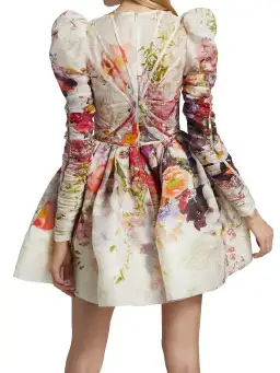 Zimmermann Prima Panelled Mini Dress Multi Floral Size 1 / Au 10 for rent on The Volte - image 2