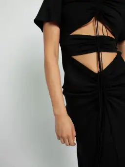 Christopher Esber Ruched Multi Panel Tee Dress Size 6 for rent on The Volte - image 6