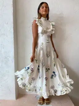 Alemais Jules Floral Midi Dress AU10 (22:06) for rent on The Volte - image 1