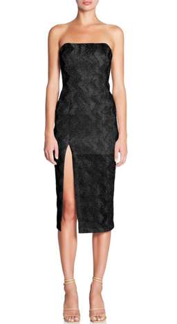Manning Cartell no filter strapless black dress size 8 for rent on The Volte - image 1