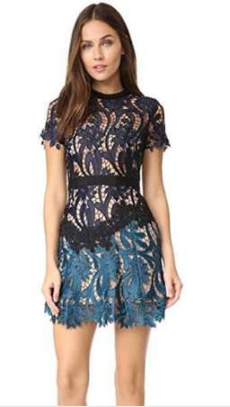 Self portrait prairie mini dress size 10 for rent on The Volte - image 1