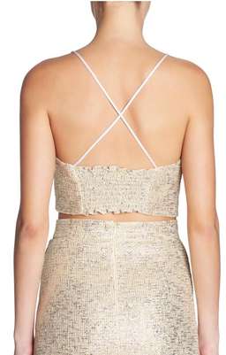 Manning Cartell flash bulb top and skirt set metallic size 8 for rent on The Volte - image 3