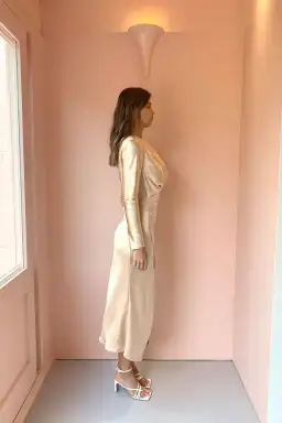 One Fell Swoop Daze Mini Dress Duchess Gold Size 8 for rent on The Volte - image 3