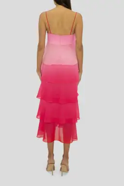 Carla Zampatti Cloud Nine Dress Passion Pink Ombre Size 4 for rent on The Volte - image 3