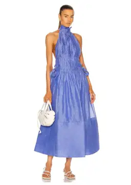 Zimmermann Luminous Halter Gown in Cornflower Size 0 / AU 8 for rent on The Volte - image 1