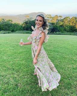 Zimmermann The Lovestruck Pleated Dress Green Size 8