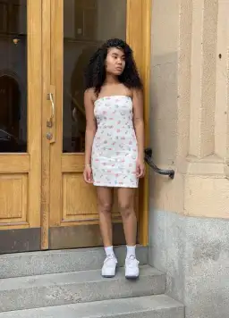 Djerf Avenue Tube Dress Summer Berries Print Size 6 for rent on The Volte - image 1