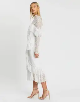 Nicola Finetti Polina Dress White Size 6