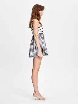 Alice McCall Wild Angels Mini Dress Black Print Size 12 for rent on The Volte - image 4