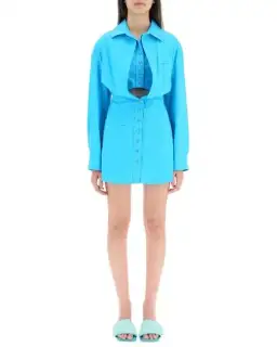 Jacquemus La robe Baunhilha Mini Dress Blue Size 36 / AU 6 for rent on The Volte - image 2