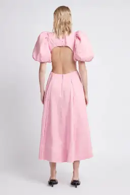 Aje Serendipity Cut Out Dress Musk Pink Size 14  for rent on The Volte - image 2