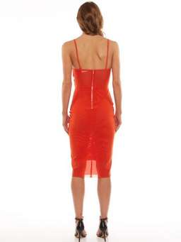 Bec + Bridge Petit Wrap Dress in Orange