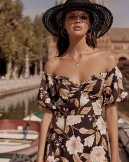 Sheike Trudy Floral Dress Print Size AU 10   for rent on The Volte - image 2