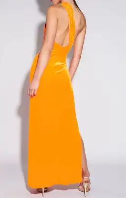 Effie Kats Lana Gown Neon Orange Size S for rent on The Volte - image 2