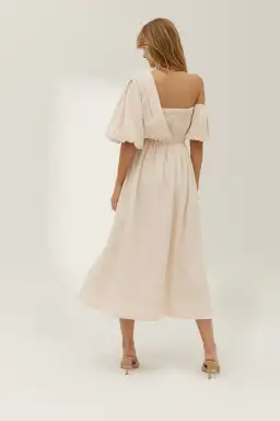 Sovere Delay Midi Dress Oyster Pink Size 8 for rent on The Volte - image 2