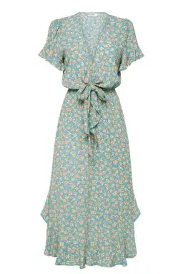 Kivari Nell Tie Front Midi Dress Ditsy Floral Size S for rent on The Volte - image 3