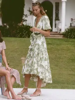 Kivari Yara Floral Maxi Dress Apple Size S for rent on The Volte - image 1