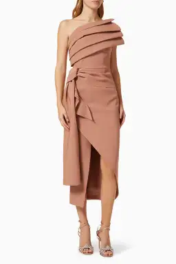 Rachel Gilbert Ace Gown Brown Size 2 / AU 10   for rent on The Volte - image 1