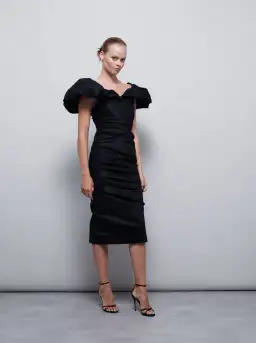 Rachel Gilbert Frey Dress Black Size 3 / AU 12 for rent on The Volte - image 2