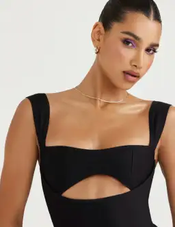 House of CB Yasmeen Bandage Jumpsuit Black Size 6 for rent on The Volte - image 3