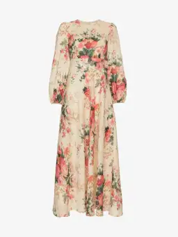 Zimmermann Honour Plunge Maxi Dress Lemon Floral Size 0 / AU 8 for rent on The Volte - image 3