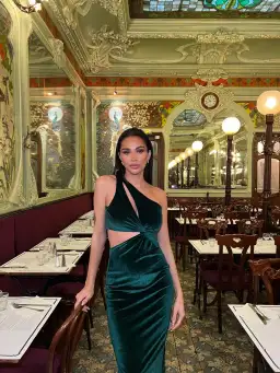 Bianca and Bridgett Riya Emerald Midi Dress Green Size 10