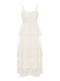 Alice McCall Creme Moonstruck Midi Dress Cream Size 12 for rent on The Volte - image 6