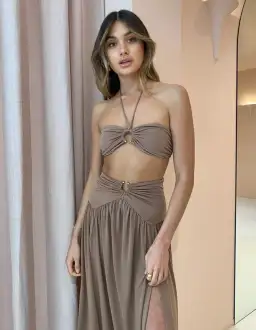 Bec and Bridge Vixen Bandeau Set Sepia Brown Size 12 for rent on The Volte - image 2