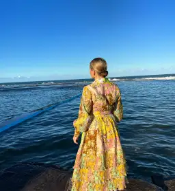 Alemais Matilde Tie Front Top & Pleat Skirt Set Multi Size 10 for rent on The Volte - image 4