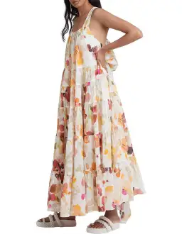 AJE Dassia Tiered Bow Back Maxi Dress for rent on The Volte - image 2