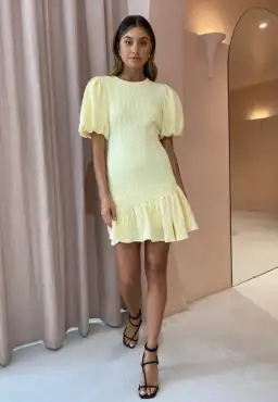 By Nicola Calypso Puff Sleeve Mini Dress for rent on The Volte - image 1