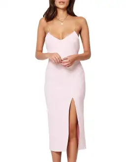 Bec & Bridge Cindy Midi Dress In Candy Pink Size 10