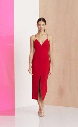 Bec and Bridge C’est Magnifique Split Dress Red Size 6 for rent on The Volte - image 1