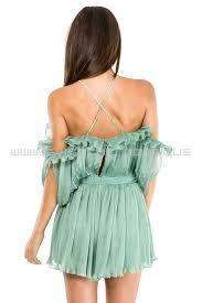 The first sight green moss playsuit  for rent on The Volte - image 2