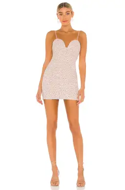 For Love & Lemons Dionne Mini Dress Pink Size 6 for rent on The Volte - image 2