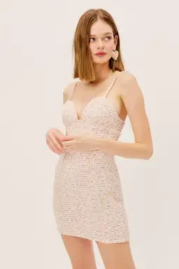 For Love & Lemons Dionne Mini Dress Pink Size 6 for rent on The Volte - image 1