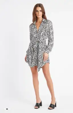 Kookai Elara Shirt Dress Multi Size 10