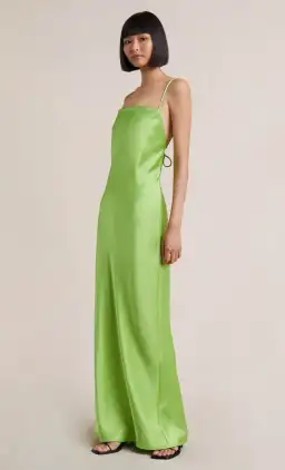 Bec & Bridge The Dreamer Tie Back Maxi Dress Lime Green Size 10  for rent on The Volte - image 8
