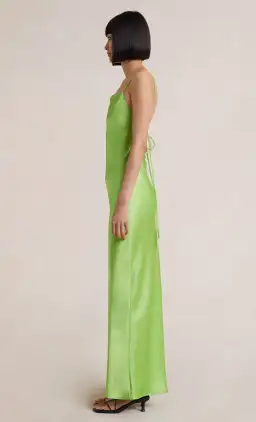 Bec & Bridge The Dreamer Tie Back Maxi Dress Lime Green Size 10  for rent on The Volte - image 2
