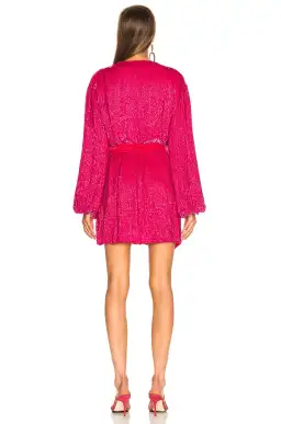 Retrofete The Gabrielle Robe Pink Size 8 for rent on The Volte - image 3
