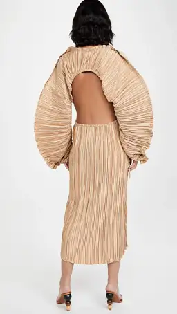 Cult Gaia Akilah Dress Brown Size 8 for rent on The Volte - image 2