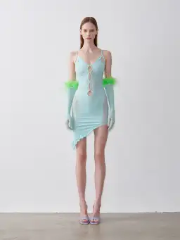 Poster Girl Anita Dress Blue One Size  for rent on The Volte - image 1