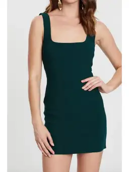 Bec & Bridge Margaux Mini Dress Forest Size AU 6  for rent on The Volte - image 3