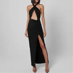 Natalie Rolt Sasha Gown Black Size 8 