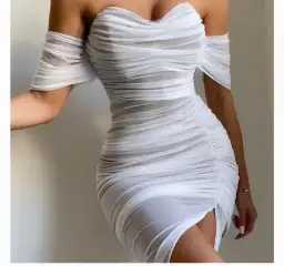 Love Nookie Dita Mesh Gown White Size S for rent on The Volte - image 2