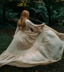 We Are Reclamation Dreams Like These Gown Beige - One Size Fits Most (Aus 6-18) for rent on The Volte - image 8